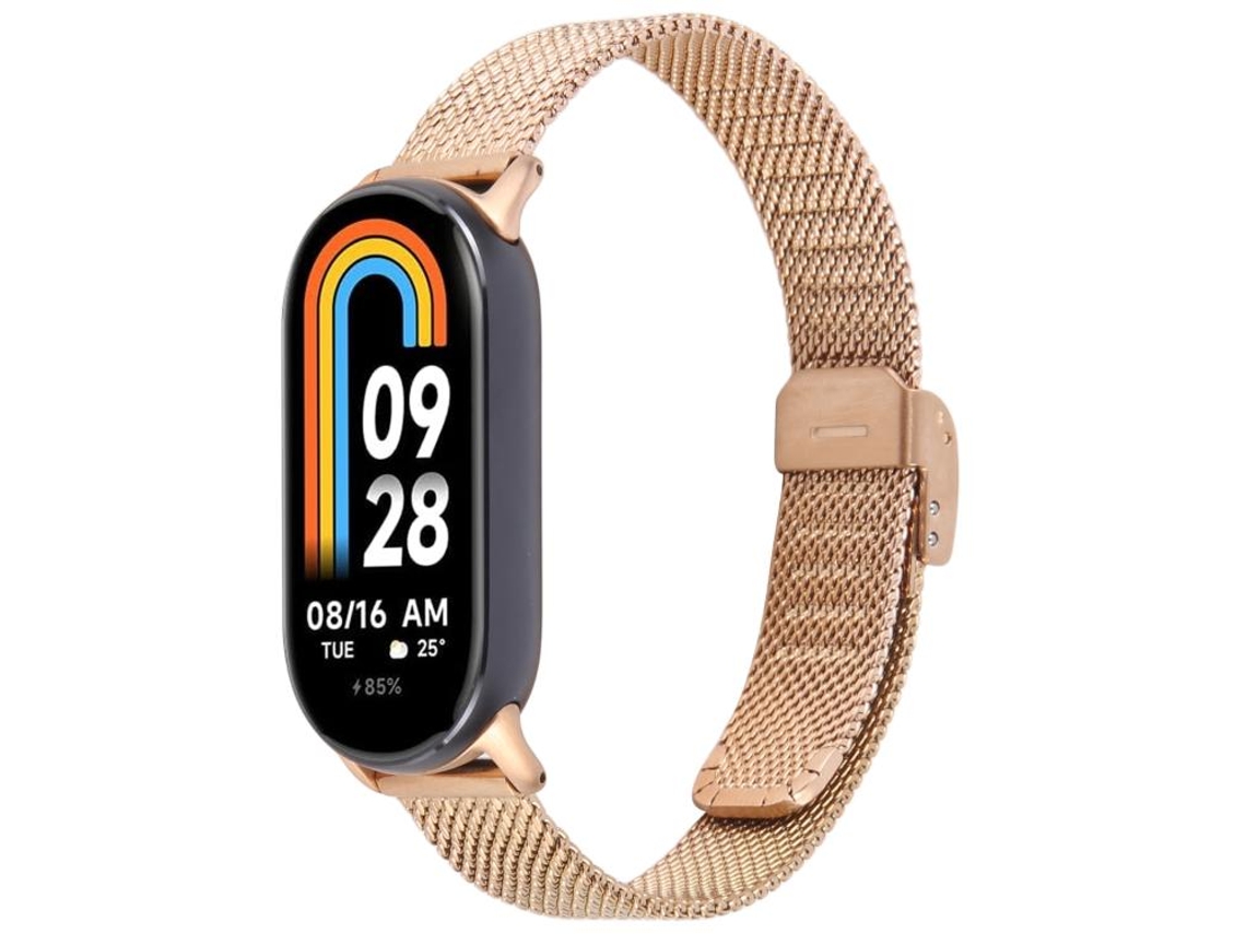 Pulsera para Xiaomi Smart Band 9/8 - Milan Metal - Hebilla integrada y relieve