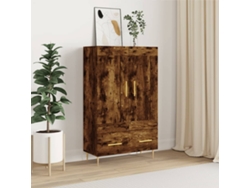Lovely Home Armario Alto Derivados de Madera 69,5X31X115Cm Roble Ahumado