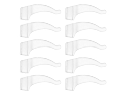 20 pares de gafas de silicona negra con ganchos para las orejas que sirven de tope, soporte cómodo, GOKOCO