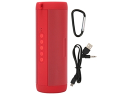 Altavoz Bluetooth Inalámbrico Impermeable Estéreo Portátil Con Linterna Rojo