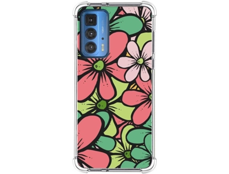 Carcasa Motorola Edge 20 Pro TUMUNDOSMARTPHONE Dibujos Antigolpes Flores 02 Multicolor