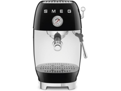 Cafetera con Cold Brew SMEG ECF03BLEU (15 Bar - Café Molido y Cápsulas - Negro)  