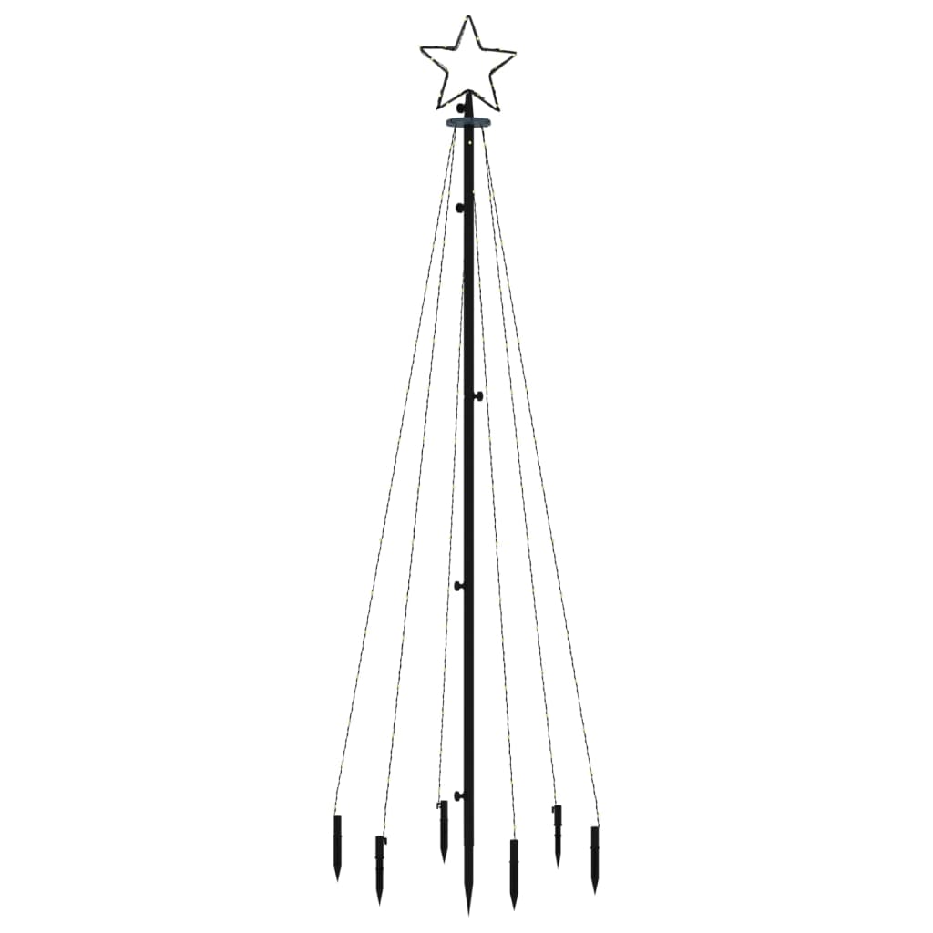 Árbol De Navidad Con Pincho Y Luces Led VIDAXL (Multicolor - 180 Cm)