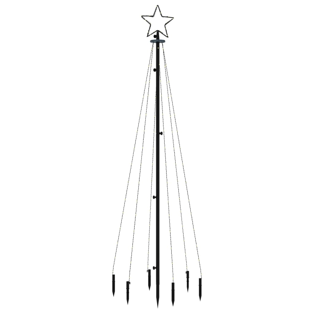 Árbol De Navidad Con Pincho Y Luces Led VIDAXL (Multicolor - 180 Cm)