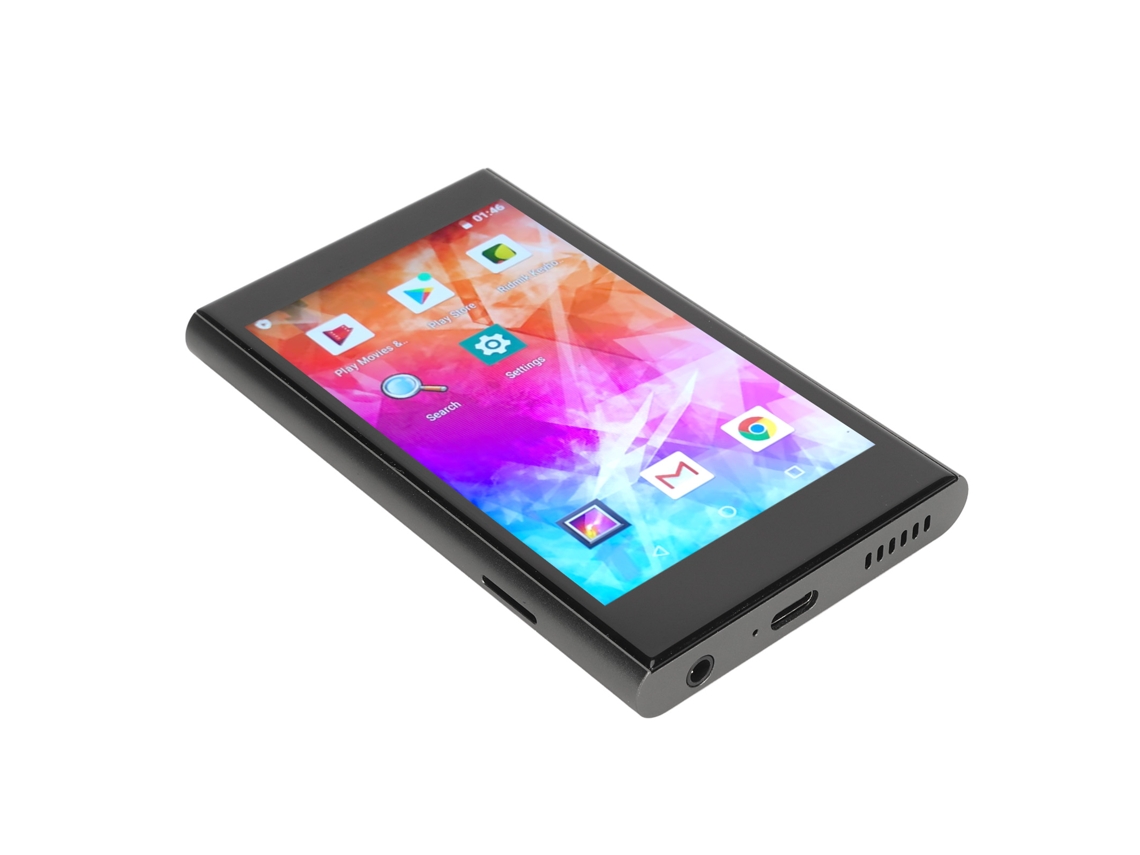 Reproductor MP4 Bluetooth Yizhood H2 de 4 pulgadas, sin pérdidas, Hi-Fi, tarjeta TF de 64 GB (negro)