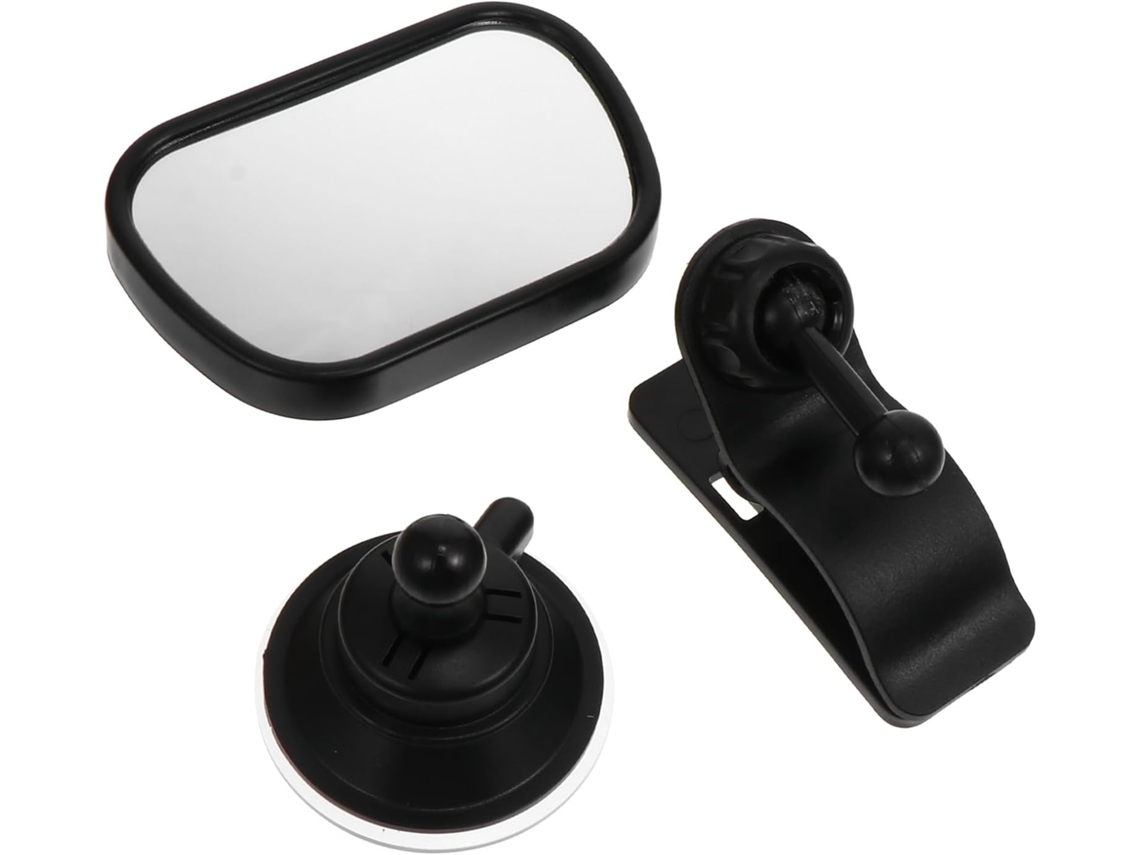 Espelho Retrovisor Automotivo De Plástico Preto, Instalação De Espelho De Segurança Para Bebês