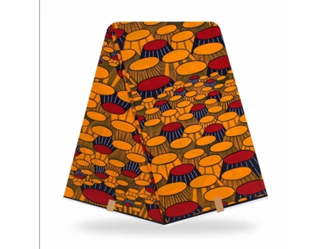 Tejido Orgánico Con Estampado De Cera Africana Ankara (K - 120 Cm - 6 Yardas)