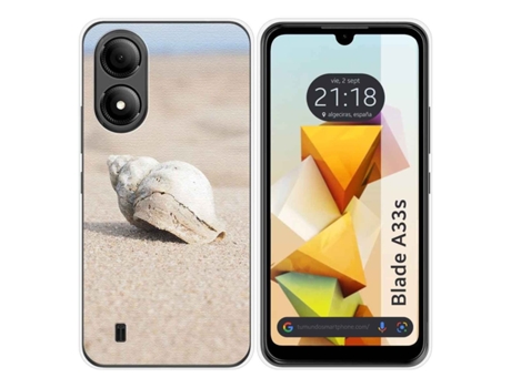 Funda Silicona para Zte Blade A33s diseño Concha Dibujos