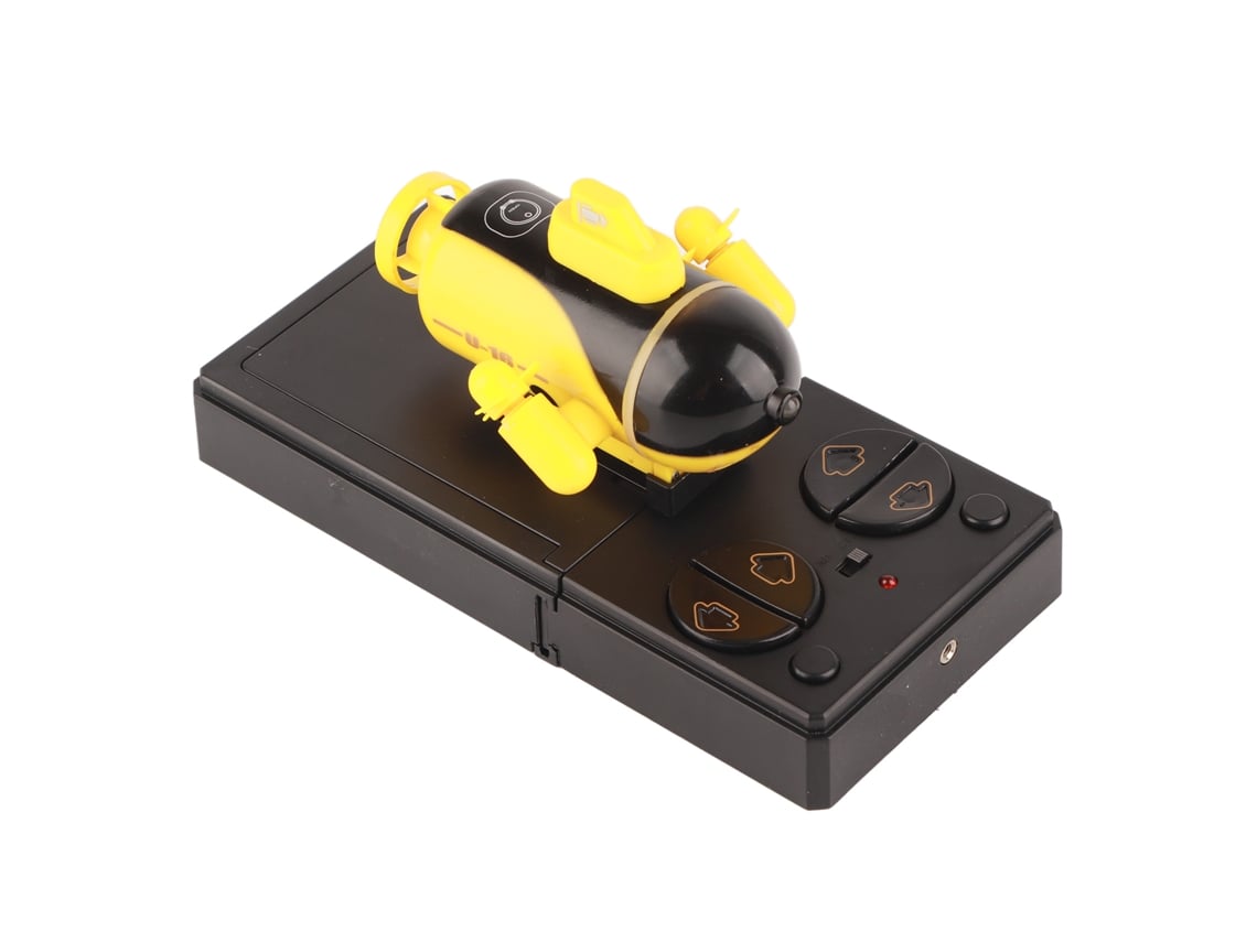Brinquedo Submarino De Controle Remoto Mini Barco Submarino Submersível Com Luz Led Para Crianças