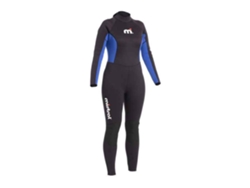 Terno de Neoprene Feminino Manga Longa com Zíper Nas Costas Ocean Preto Xlmistral