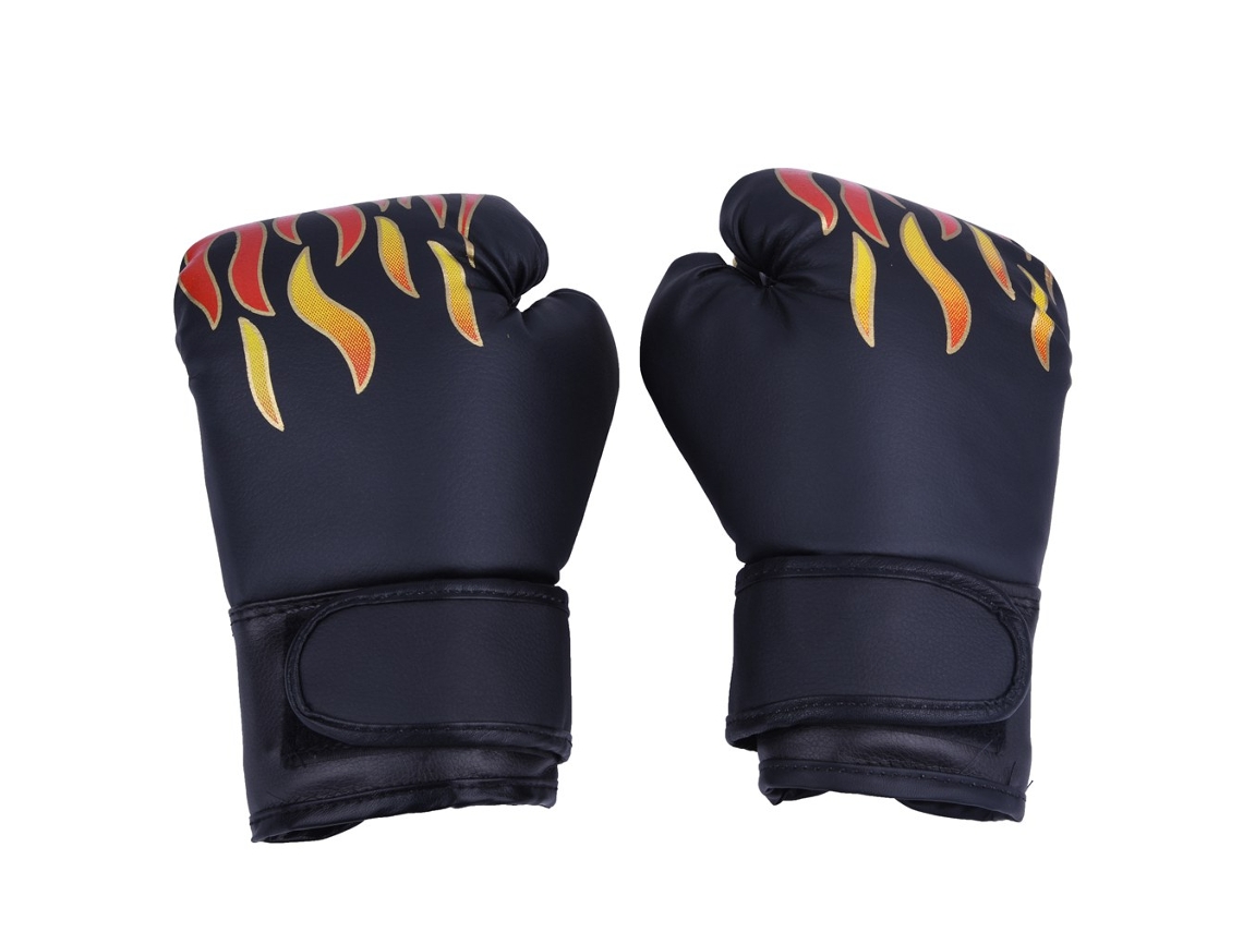 Kklv-luvas De Boxe Para Crianças Muay Thai Sparring Kickboxing Luta No Chão Saco De Areia Preto