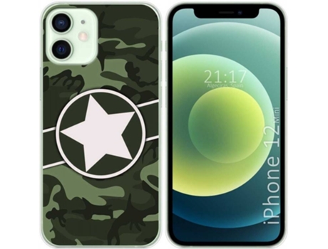 Carcasa iPhone 12 Mini (5.4) TUMUNDOSMARTPHONE Camuflaje 01 Multicolor