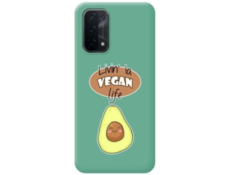 Carcasa Oppo A54 5G / A74 5G TUMUNDOSMARTPHONE Silicona Líquida Dibujos Verde