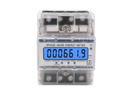 2026-medidor De Energía Trifásico 4 Hilos Lcd Iluminado Instalación Rail Din 10-100a 230 400vac