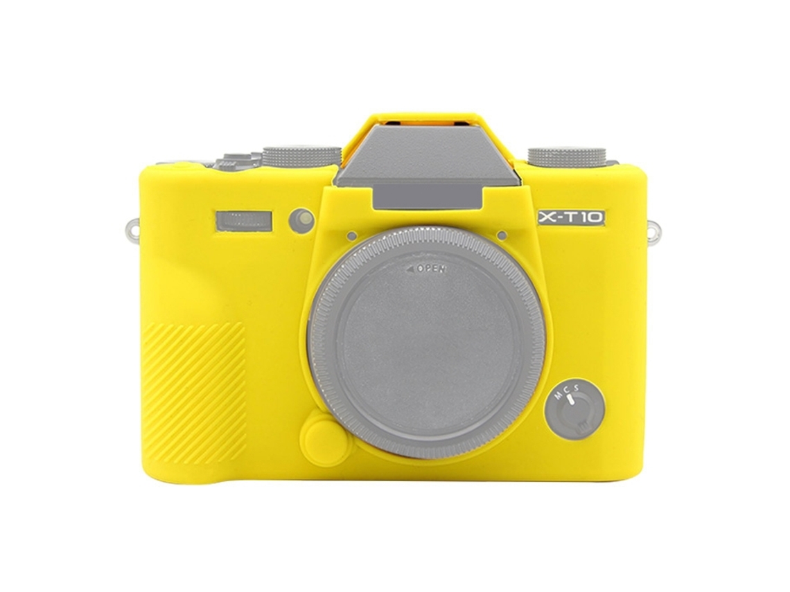 Funda protectora de silicona suave para Fujifilm X T20 amarilla Zruxe