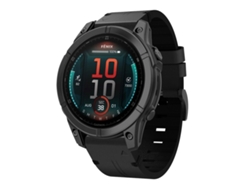 Bracelete Para Garmin Fenix E (47mm) - Couro - Fivela De Aço (22mm) Preto
