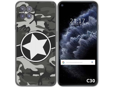 Carcasa Cubot C30 TUMUNDOSMARTPHONE Camuflaje 02 Multicolor