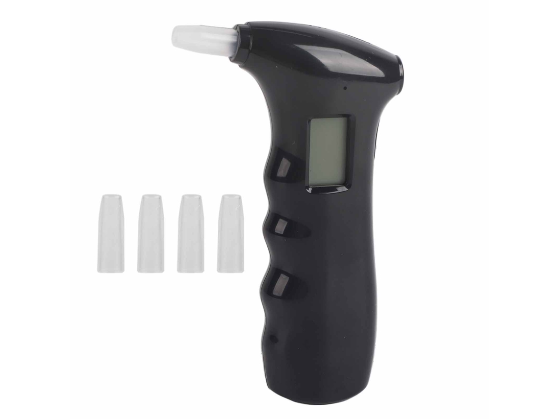 Alcoholímetro Digital Profesional Con Pantalla Lcd, Portátil, Apto Para Uso Policial, Con Múltiples Boquillas.