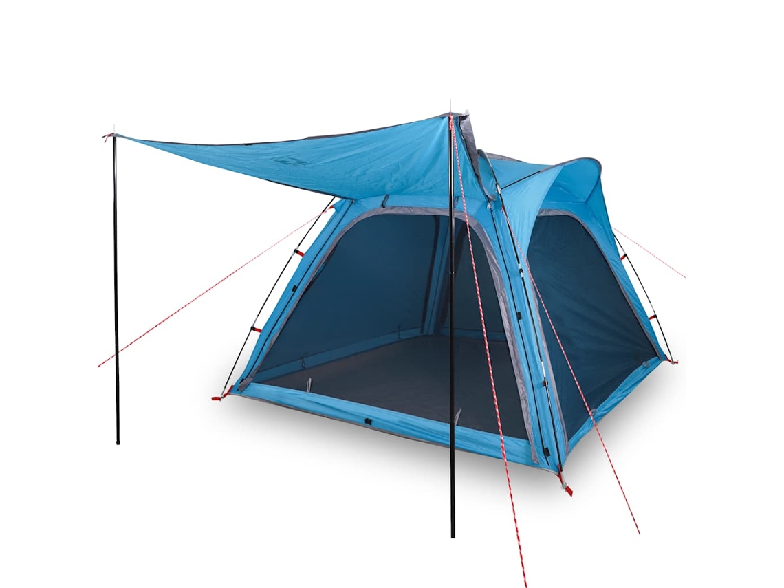 Tienda de campaña 4 personas impermeable VIDAXL apertura rápida azul