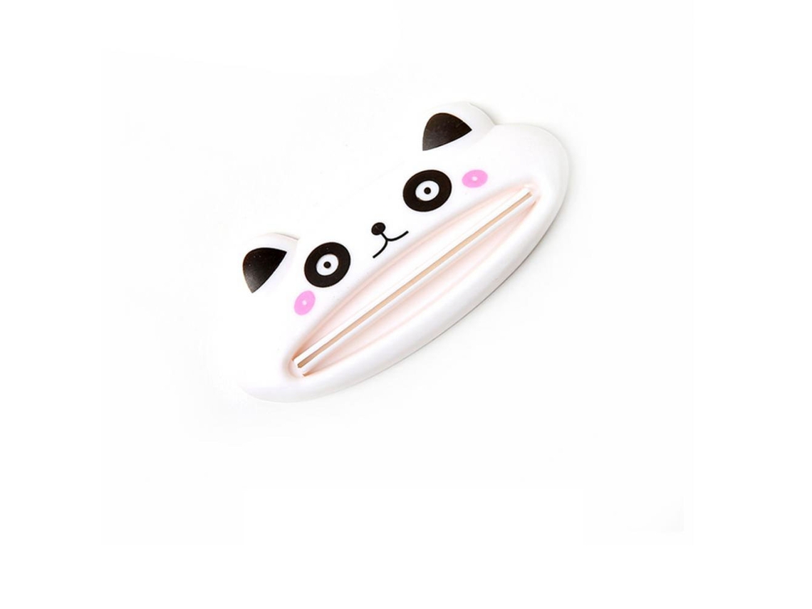 Dispensador de pasta de dientes de plástico con forma de panda