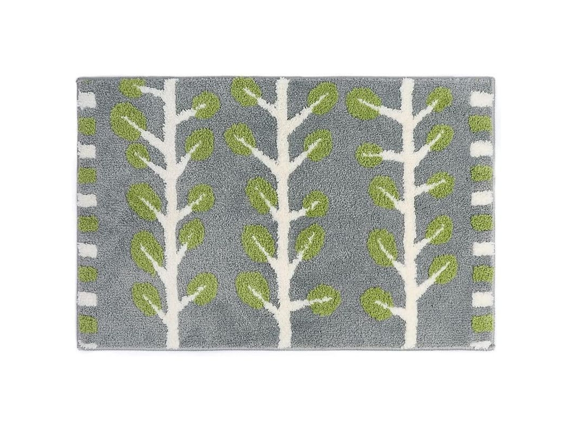 2026-alfombra De Baño Hoja Microfibra Absorbente Anti-deslizante Verde Con Suave Superficie Lavable A Máquina