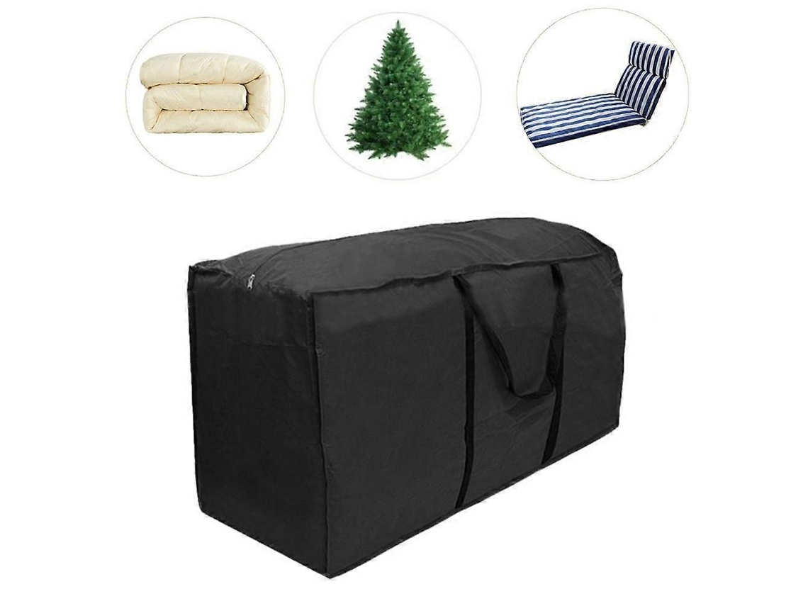 Omni-bolsa De Almacenamiento Para Árbol De Navidad Y Decoraciones Invierno Impermeable Poliéster Oxford 210d 173x76x51cm Negro