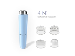 Masajeador de ojos Chrui con vibración eléctrica, reafirmante y antiarrugas (azul)