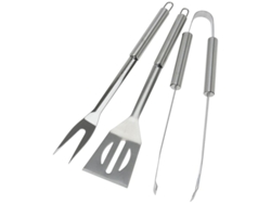 Accesorios barbacoa 3 piezas acero inoxidable