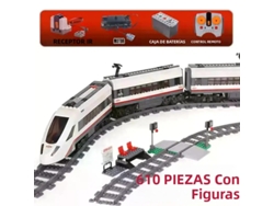 Tren De Pasajeros De Alta Velocidad Con Control Remoto, 659 Bloques De Construcción, Juguete Educativo Para Niños.