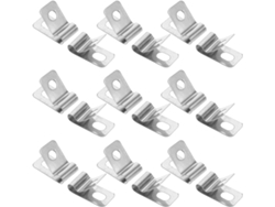 Clips De Acero Inoxidable Inoomp Para Cercas, 100 Unidades, 4 Mm, Para Cercas De Malla Ciclónica Y Soldadas. Clips