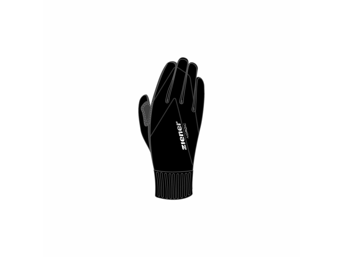 Guantes para Esquí ZIENER (Niño Unisex - Negro - S)
