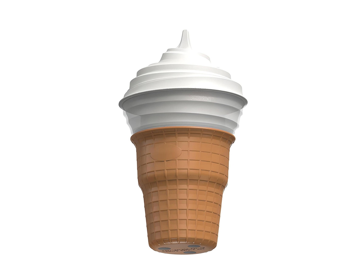 Esta heladera casera de 450 ml permite preparar helados, postres congelados, batidos y yogur helado.
