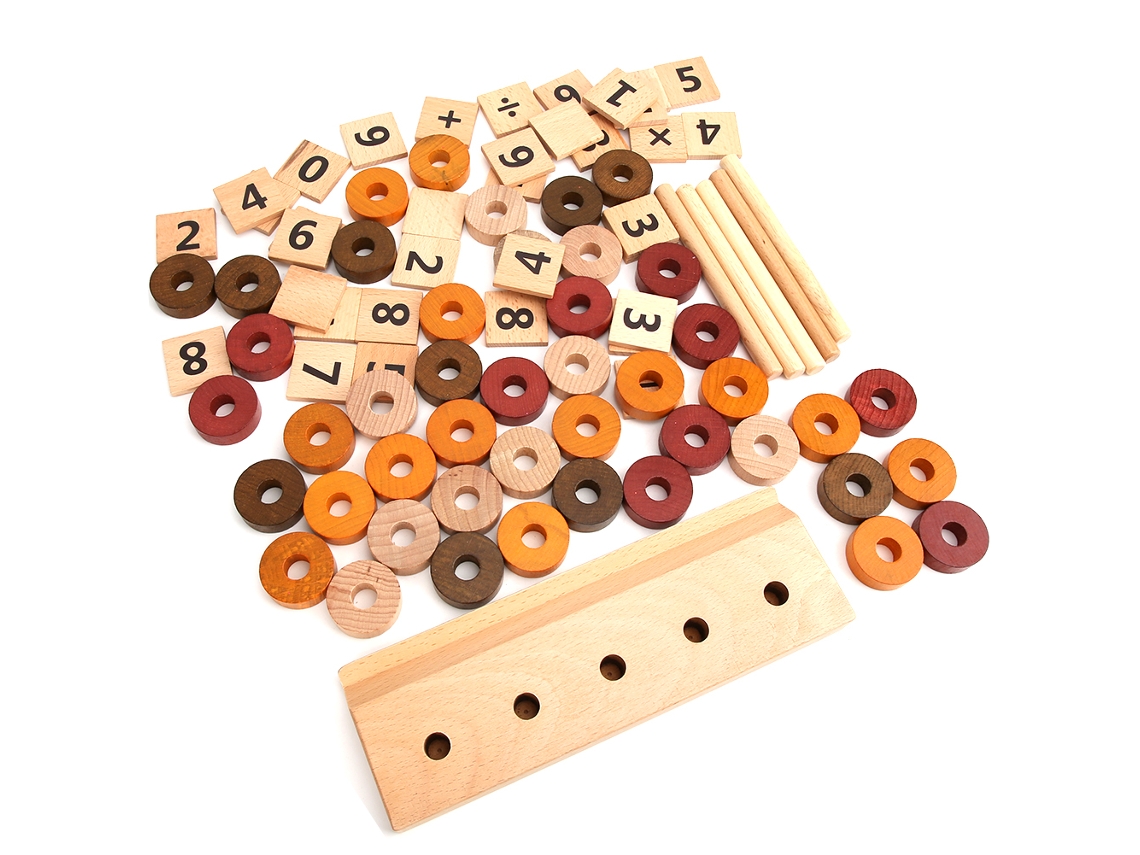 Juguete Educativo De Madera Para Conteo Y Cálculo Matemático Niños Aprendizaje Números