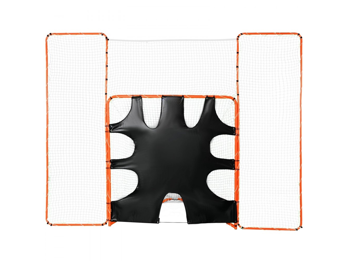 Set de entrenamiento de lacrosse 3 en 1 Tekmaquinas de 12 x 9 pies con reboteador, objetivo y protección
