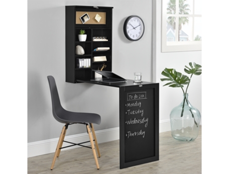 Escritorio EN.CASA MDF (Negro - 80 x 50 x 19 cm)