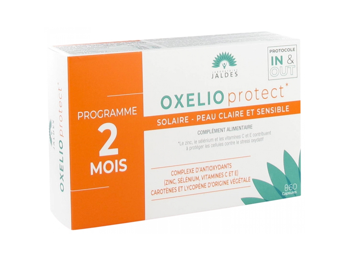 Oxelio Protect Solar Pieles Claras Y Sensibles 60 Cápsulas JALDES
