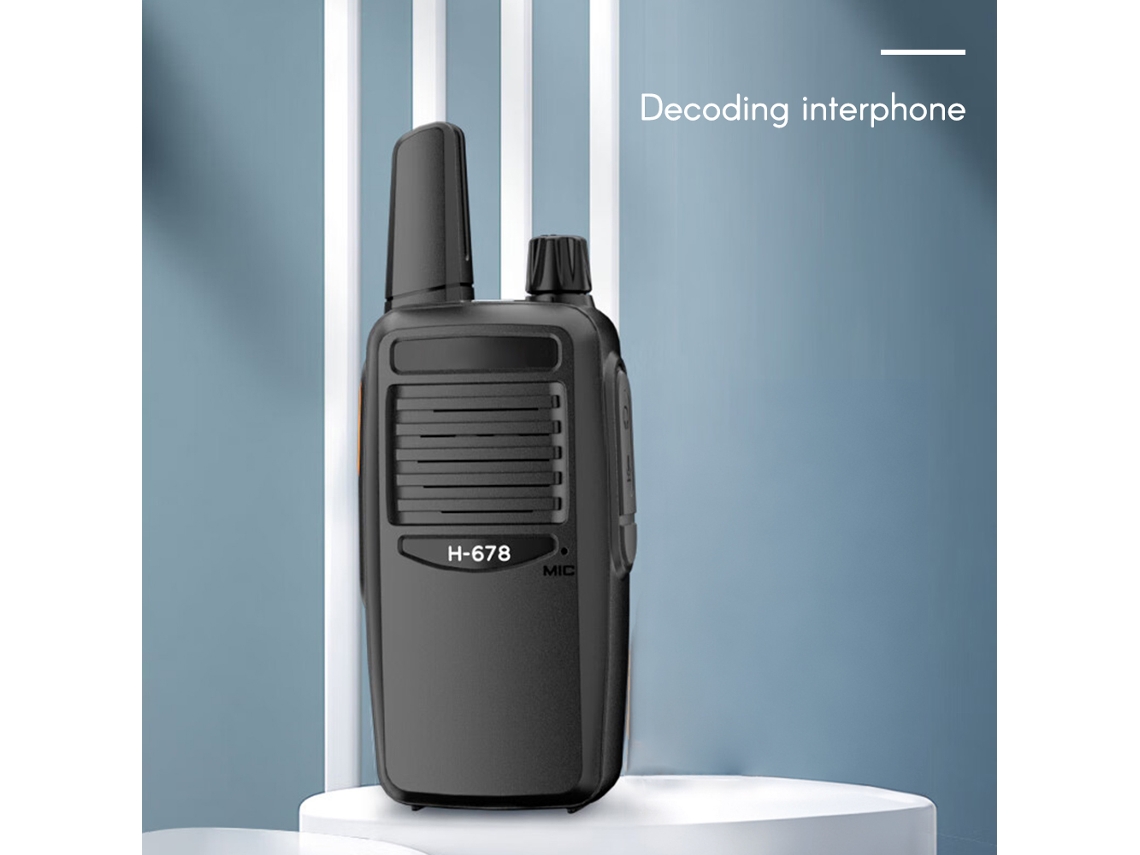 Radio Bidireccional Analógica Uhf 3w 16 Canales Walkie Talkie Portátil Con Batería Integrada Para Adultos