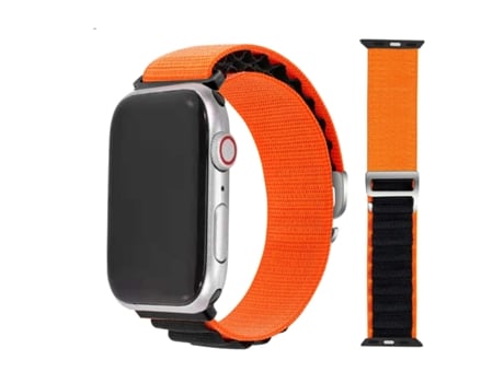 Correa Alpine G-Hook Ajustable Apple Watch Series 5 44Mm Naranja y Negro