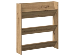Zapatero de pared MAISON EXCLUSIVE en madera de roble artesanal (80 x 18 x 90 cm)