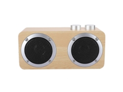 Mini subwoofer Bluetooth de madera de alta calidad con perilla giratoria y cable de audio Chennnls