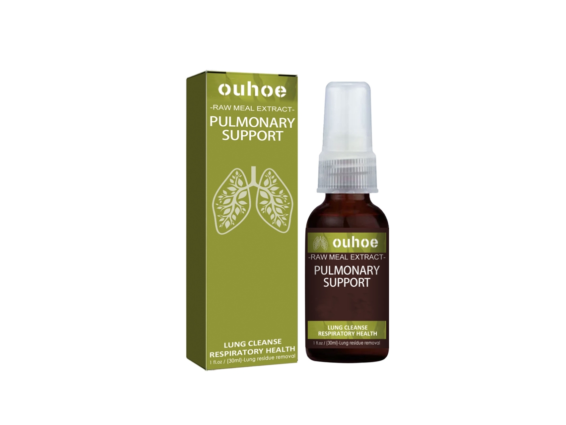 El spray herbal Ouhoe alivia la tos y el dolor de garganta.