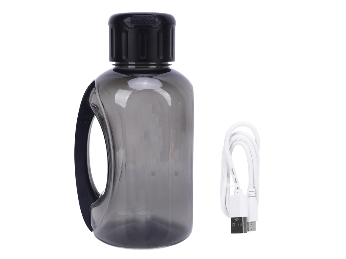 Botella de agua de hidrógeno de 1,5 litros (50,7 oz), ionizador portátil recargable, 1200 ppb.