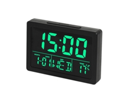 Reloj LED grande, reloj de cabecera simple y multifuncional NEVEANCE