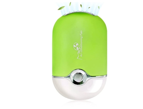 Mini ventilador portátil Mini ventilador USB recargable sin aspas ventilador de refrigeración portátil secador de pestañas verde BISBISOUS