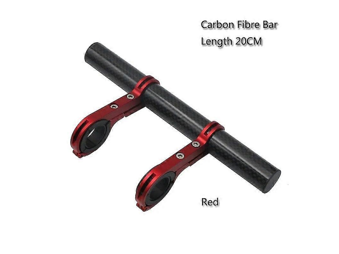 Soportes para manillar de bicicleta, extensores de aluminio y carbono, luces para ciclismo