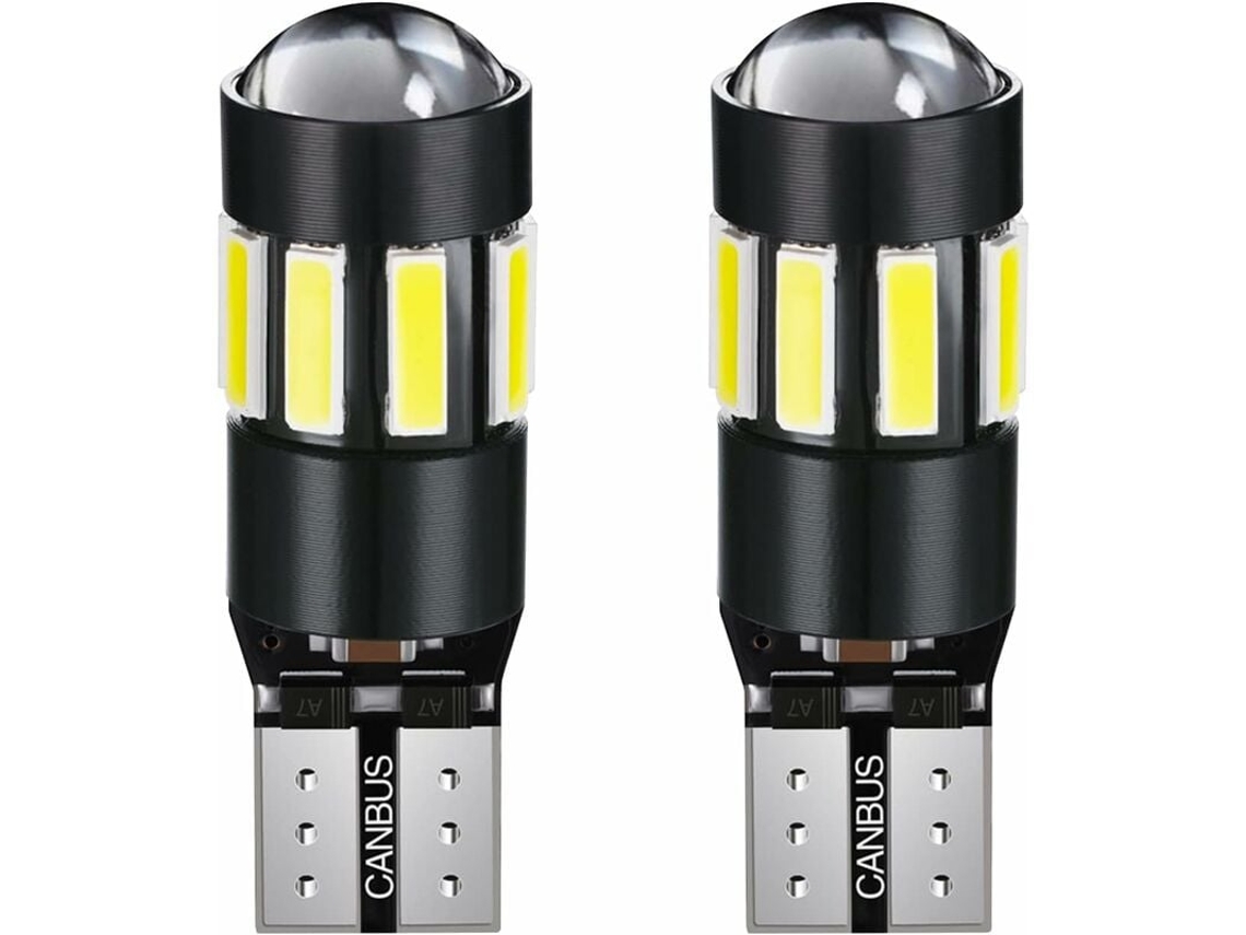 JILLIOPER Bombilla LED de alto brillo para interior de coche, superbrillante, 400 lúmenes, 12 V, 3,5 W de consumo, más de 60.000 horas de vida útil, ángulo de i
