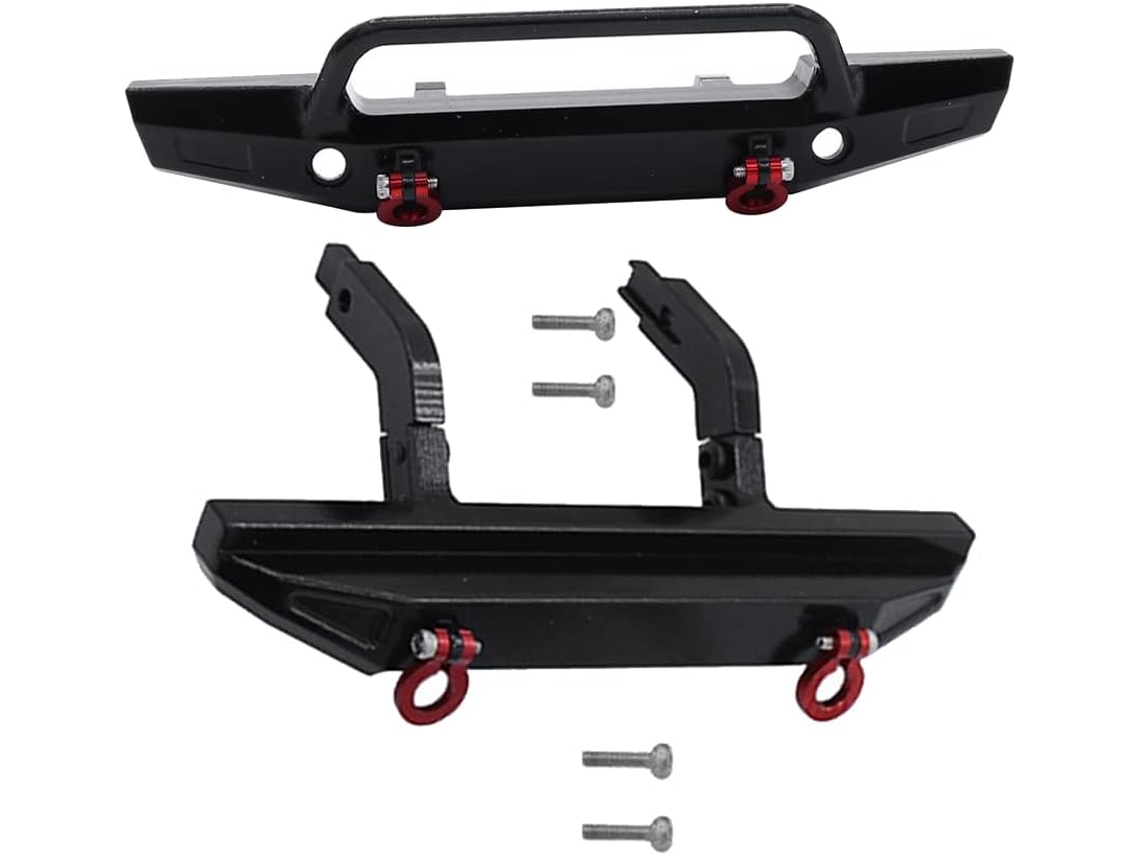 Parachoques Trasero Metálico Para Coche Rc Trx4-m 1/18, Piezas De Mejora, Negro.