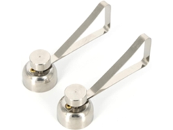 Herramienta de acero inoxidable para pelar huevos, soporte manual para pelar huevos, recipiente, cortador de cáscaras de huevo, 2 piezas