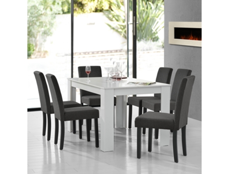 Juegos de Comedor [EN.CASA] Gris oscuro (MDF, tela - 140c x 90 x 77 cm)