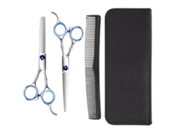 4 Piezas/set Tijeras De Corte De Pelo Cuchillas Peine Profesional Peluquería Barbista Thinning Set